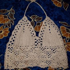 Crochet crop top.